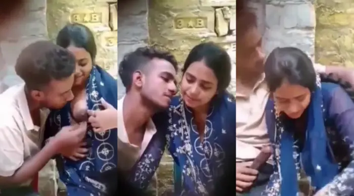 Cute Lovers Outdoor Boob Sucking & Giving Blowjob Full Video
