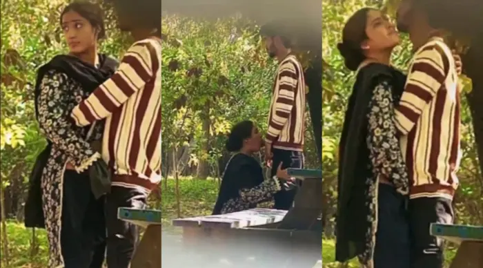 Desi Young Couple GF Sucking & Sex In Garden Outdoor Viral Video