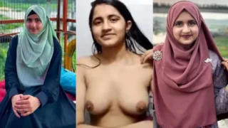 Cute Hijabi Teen College GF Showing On VC Full Video